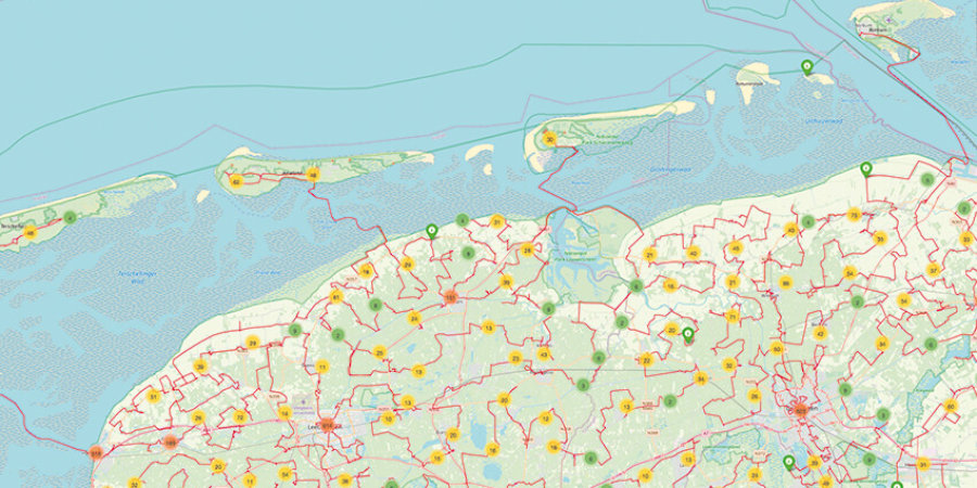 Record-handelsreizigersprobleem; De kortste route langs 57.912 rijksmonumenten